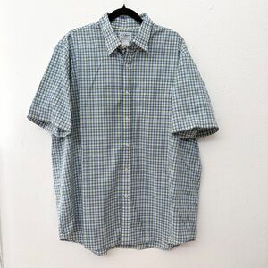 L.L. Bean Casual Button Up Short Sleeve 100% Cotton Shirt Men's Size XL